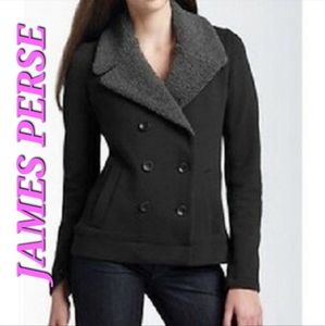 JAMES PERSE Black Cotton Coat/Jacket